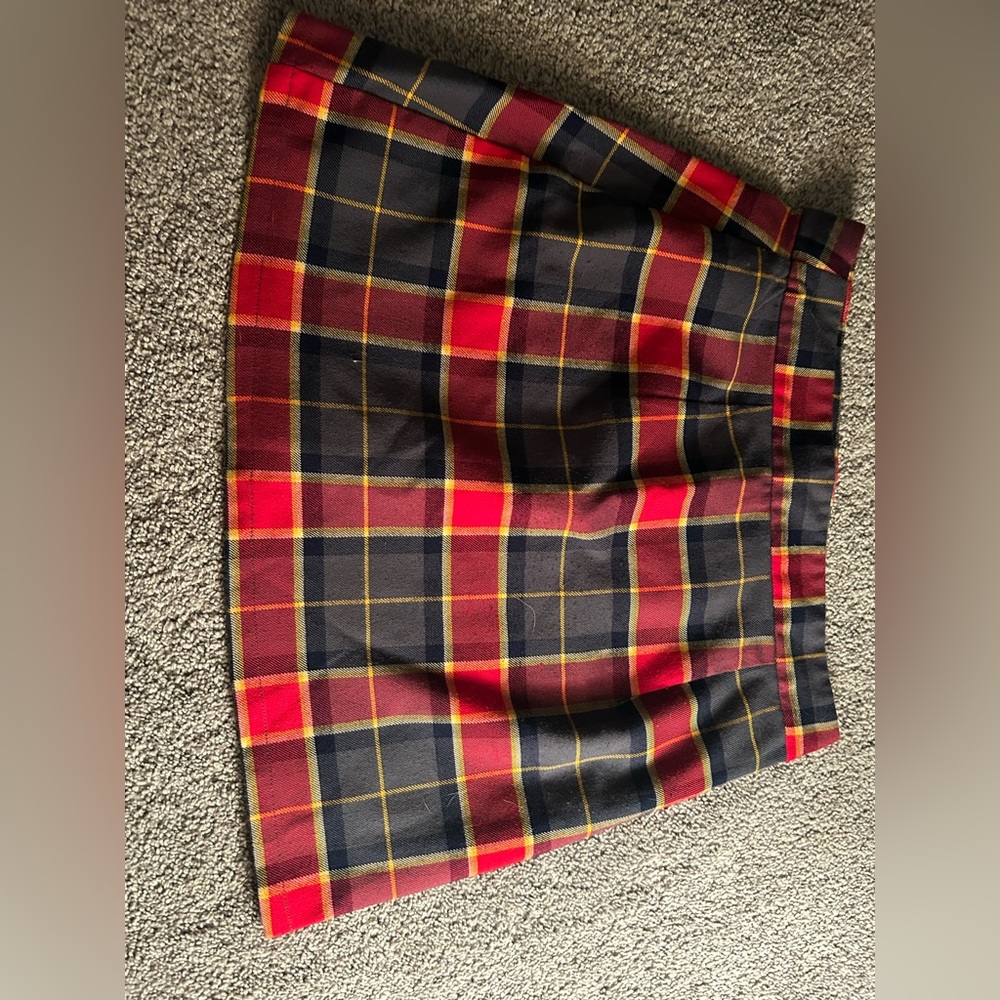 Plaid Mini Skirt